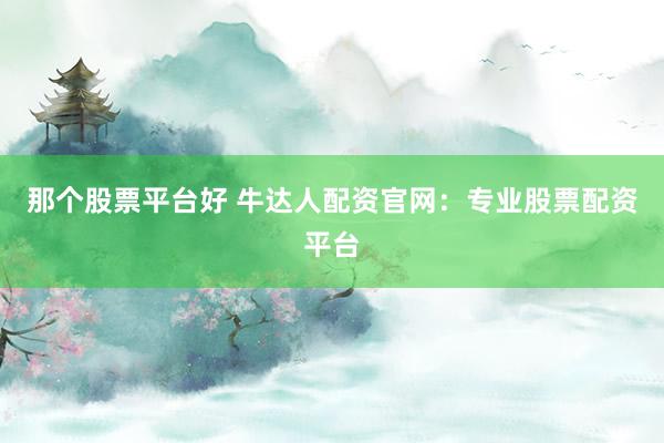 那个股票平台好 牛达人配资官网：专业股票配资平台