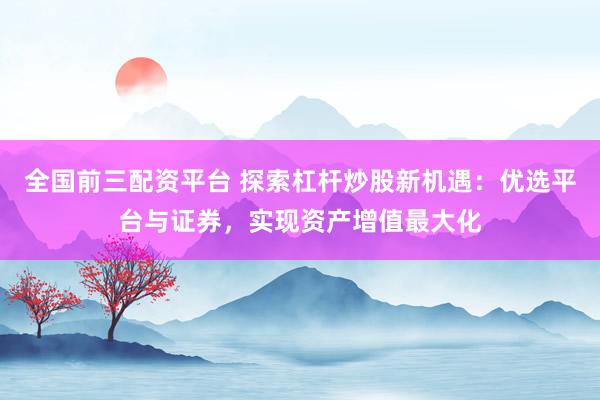全国前三配资平台 探索杠杆炒股新机遇：优选平台与证券，实现资产增值最大化