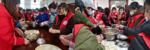 文明实践所组织志愿者43人,带着食材和慰问品来到柳河县老年养护中心